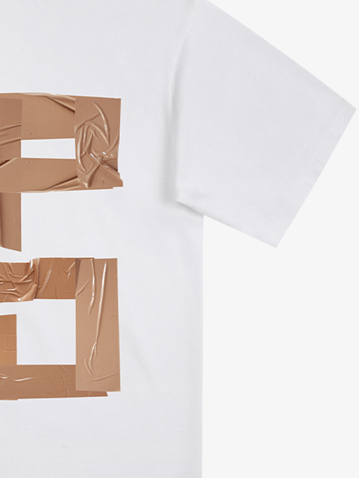 Original Tape Layered Letter Print T-shirt 