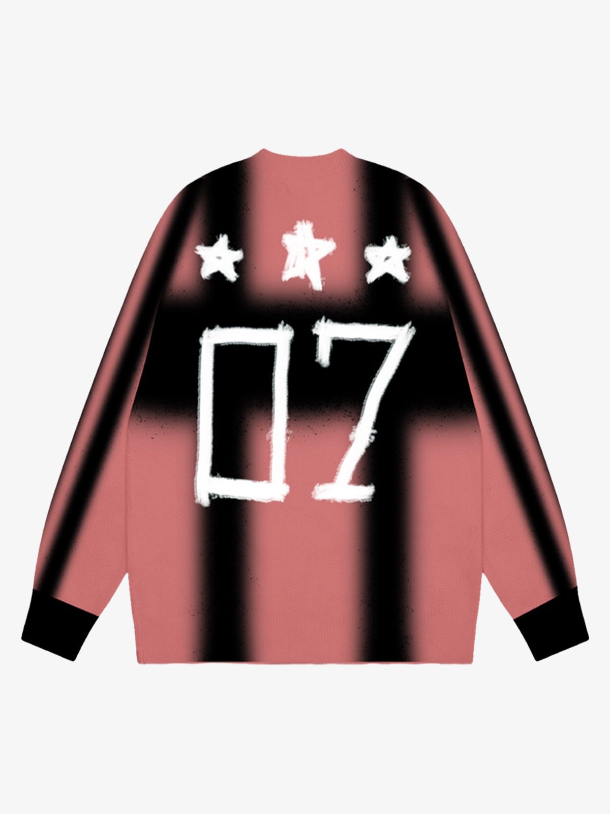 Thesupermade Color Contrast Print Long Sleeve Jersey T-shirt - 2307 
