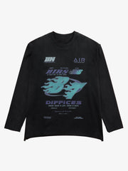 Thesupermade Washed Edge Long Sleeve T-Shirt 
