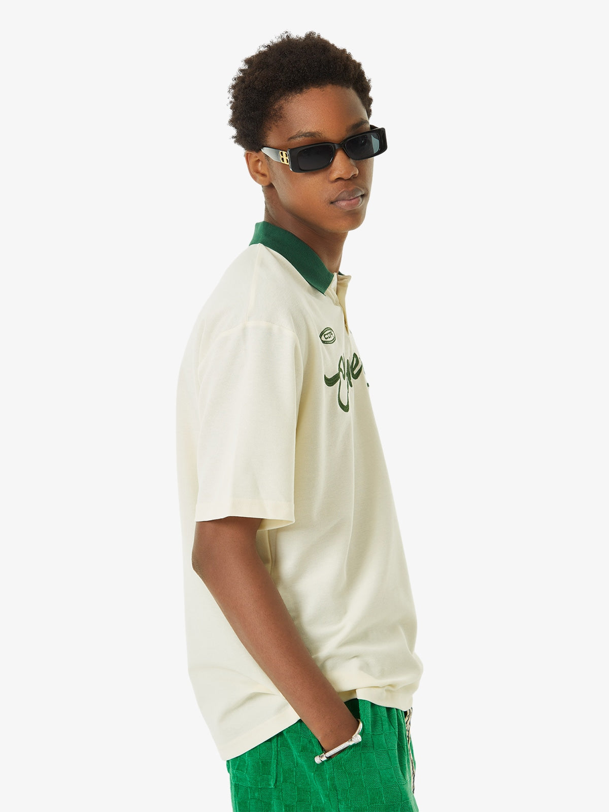 Thesupermade Letter Embroidered Polo Shirt - 1589 