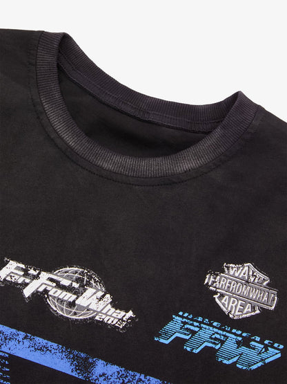 Thesupermade Racing Afterimage Lettering T-shirt 