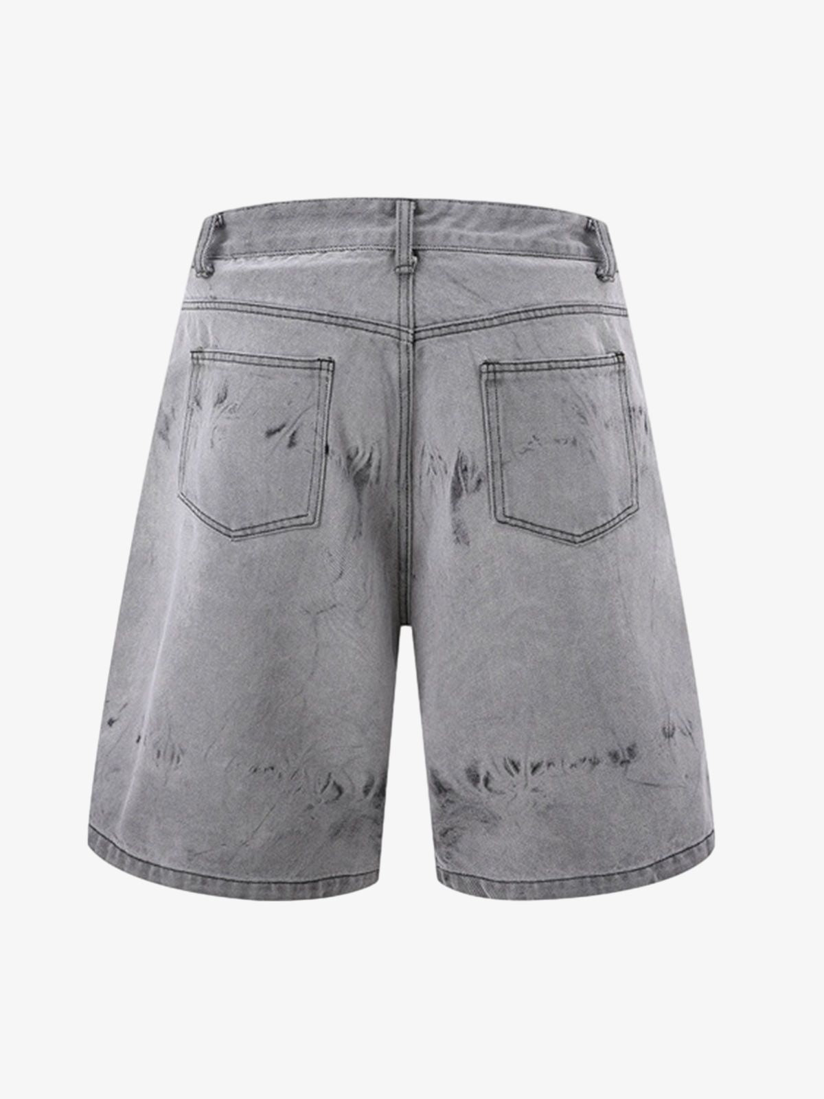 Distressed Washed Workwear Denim Set 