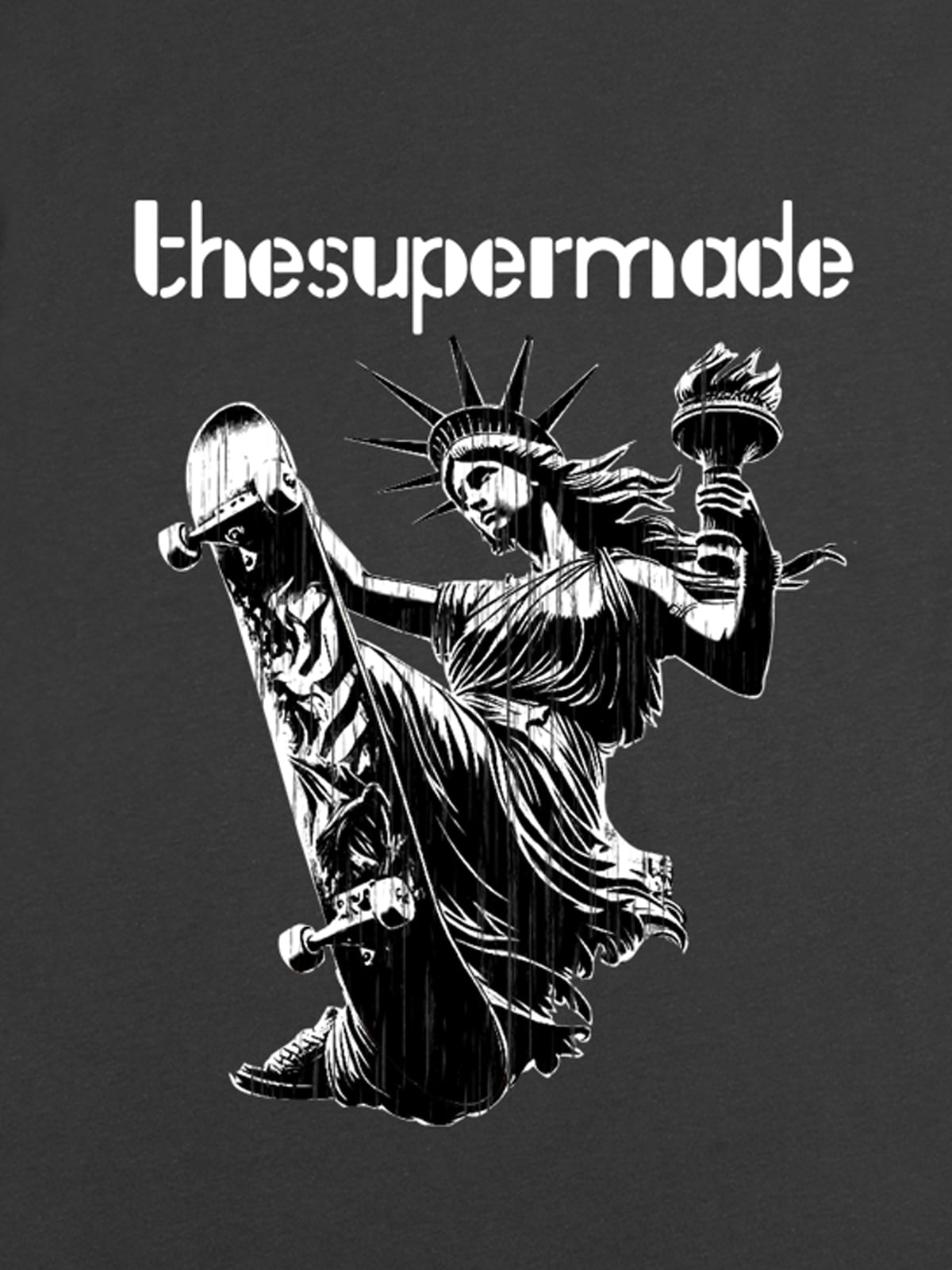 Orginal Funny Statue Of Liberty Print T-shirt 