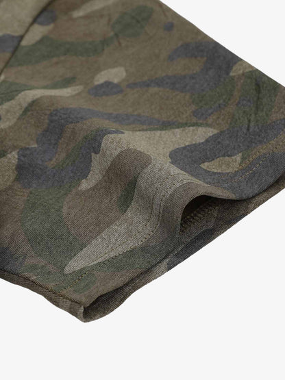 Camouflage Patchwork Graphic T-Shirt 