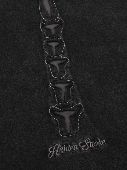Dark Bones Washed Short-sleeved T-shirt - 1627 
