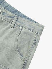 Thesupermade Retro Washed Hip-Hop Shorts 