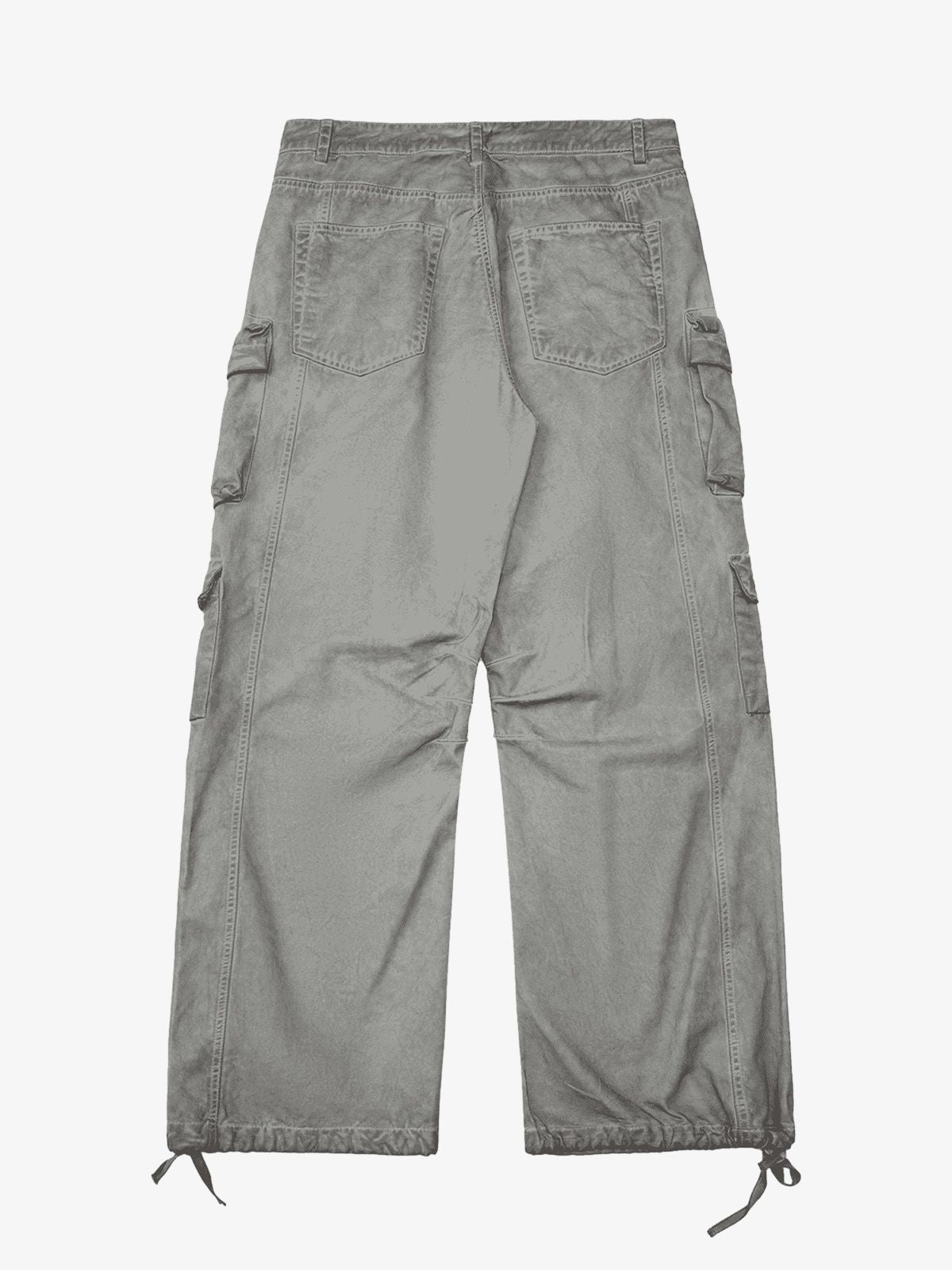 Thesupermade Vintage Wasteland Style Multi Pocket Work Pants 
