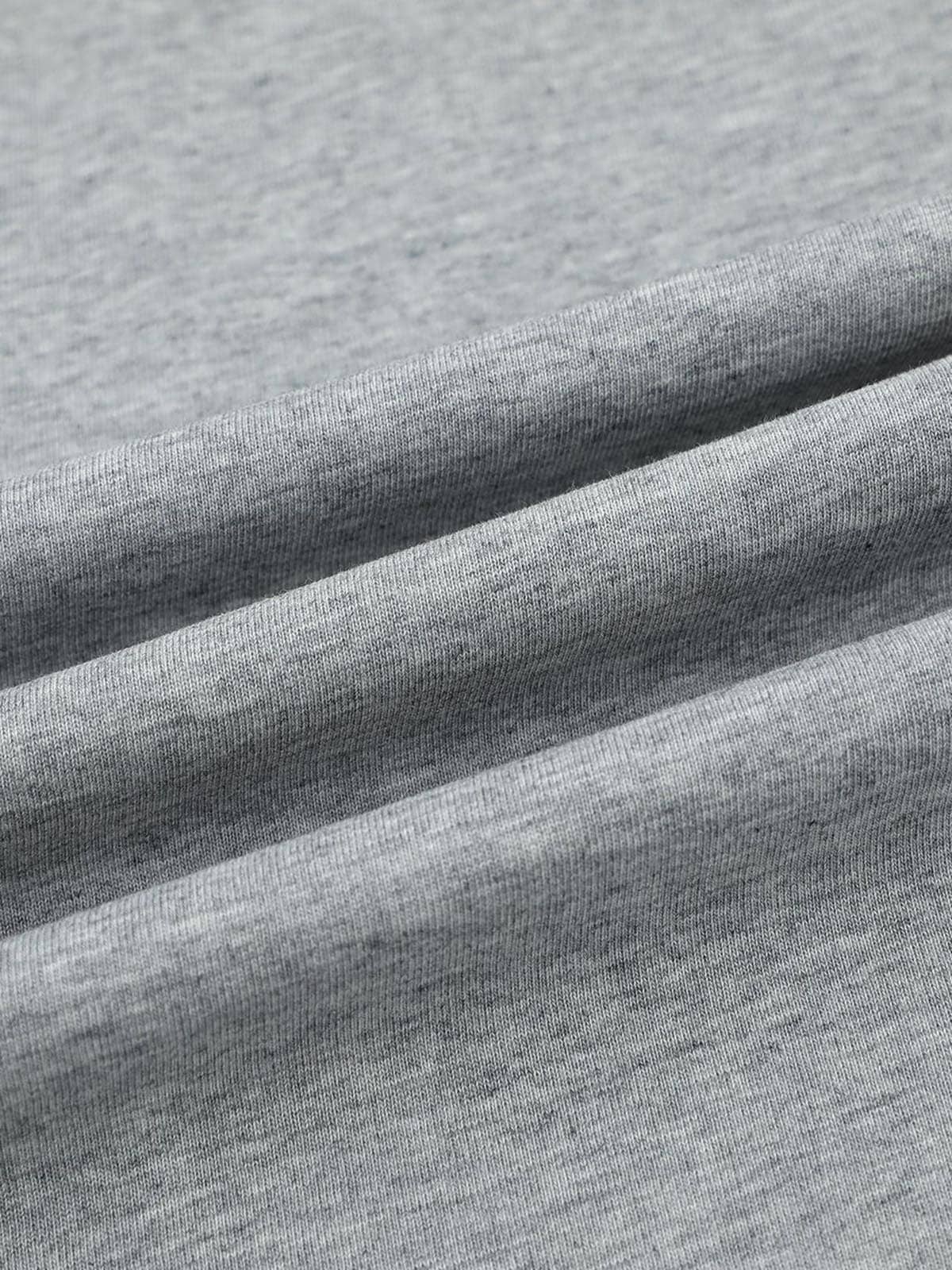 Retro Contrast Color Stitching Embroidered Letter T-shirt 