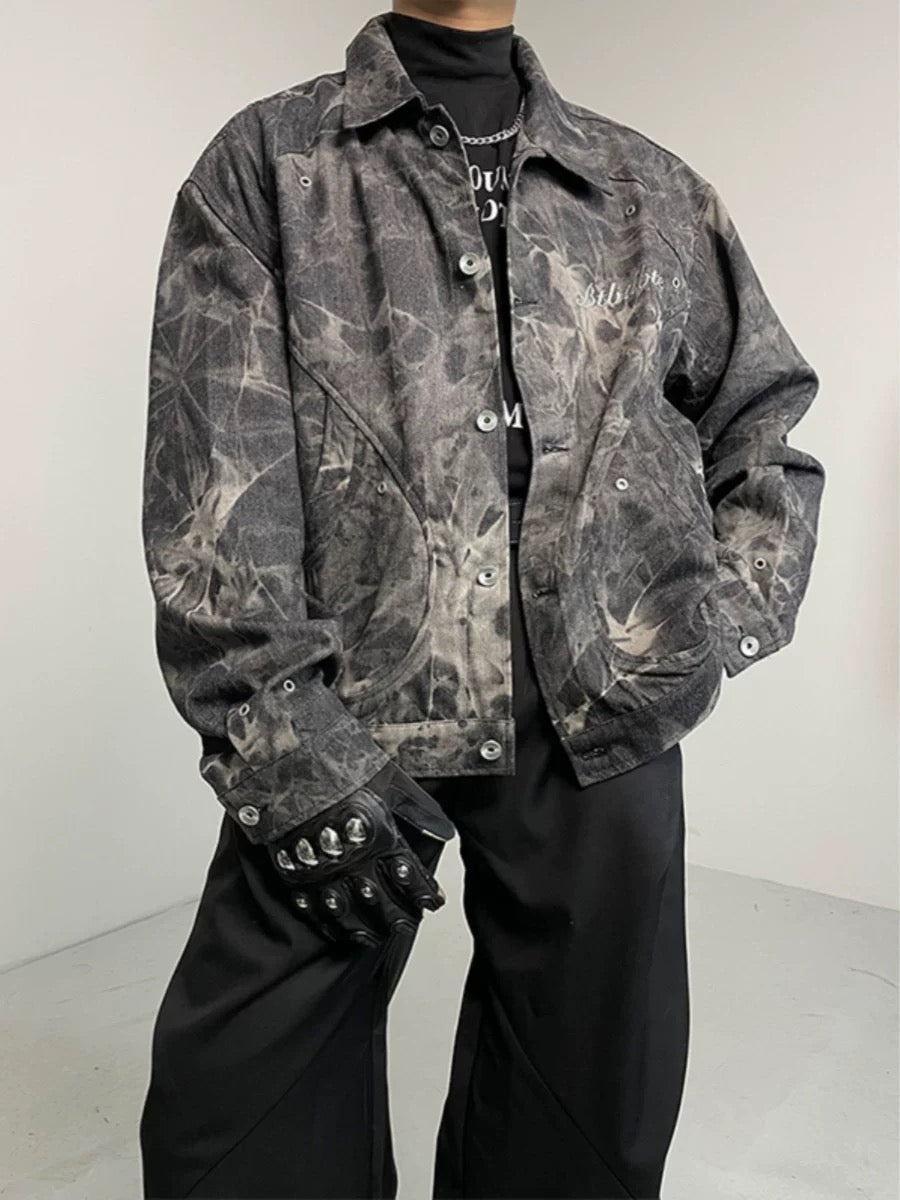 ThesupermadeVintage Letter Embroidered Denim Jacket 