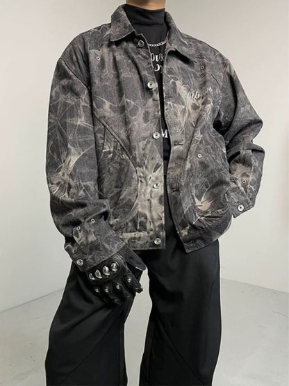 ThesupermadeVintage Letter Embroidered Denim Jacket 