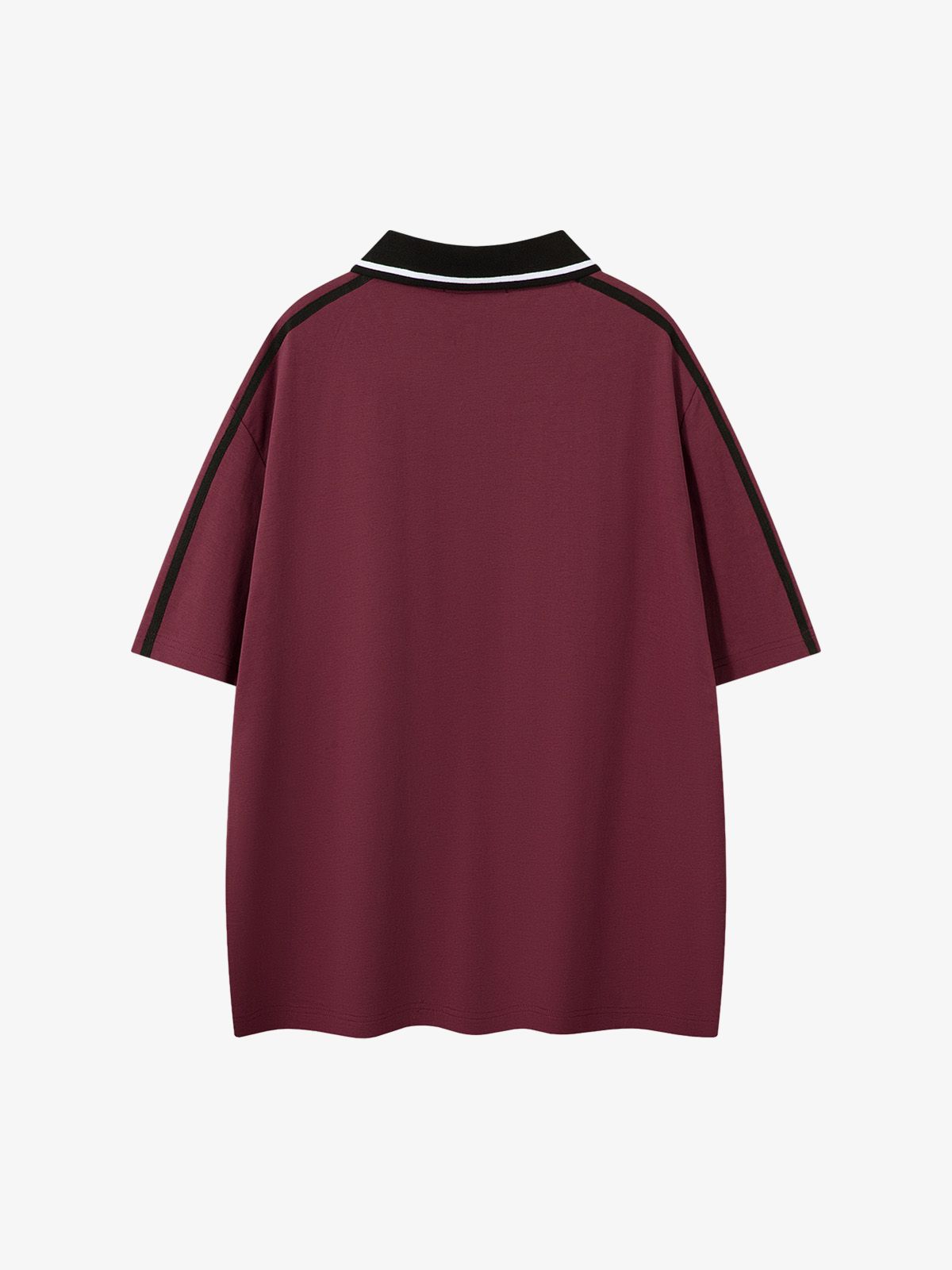 Jersey Print Short-Sleeve Polo Shirt - 2453 