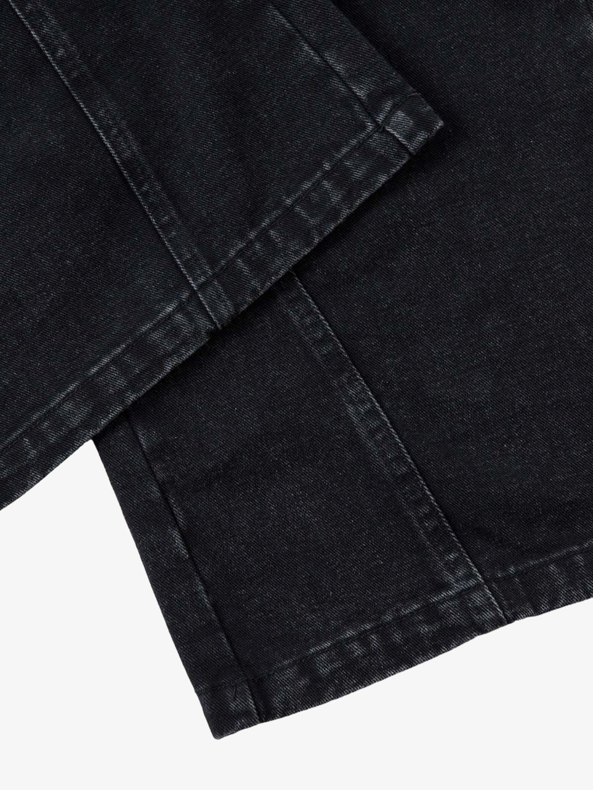 Deconstructed Split Pleated Pocket Cargo Jeans 