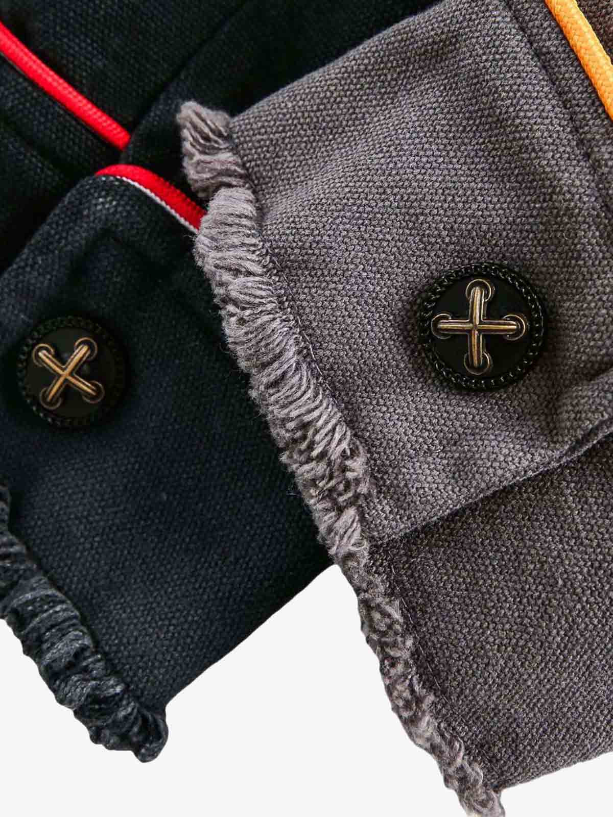 Contrast Color Spliced Graffiti Zip Up Jacket 