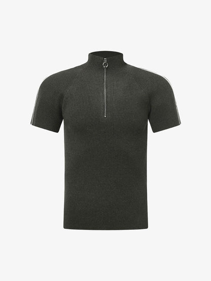 Retro Cleanfit Quarter Zip- Up T-Shirt 