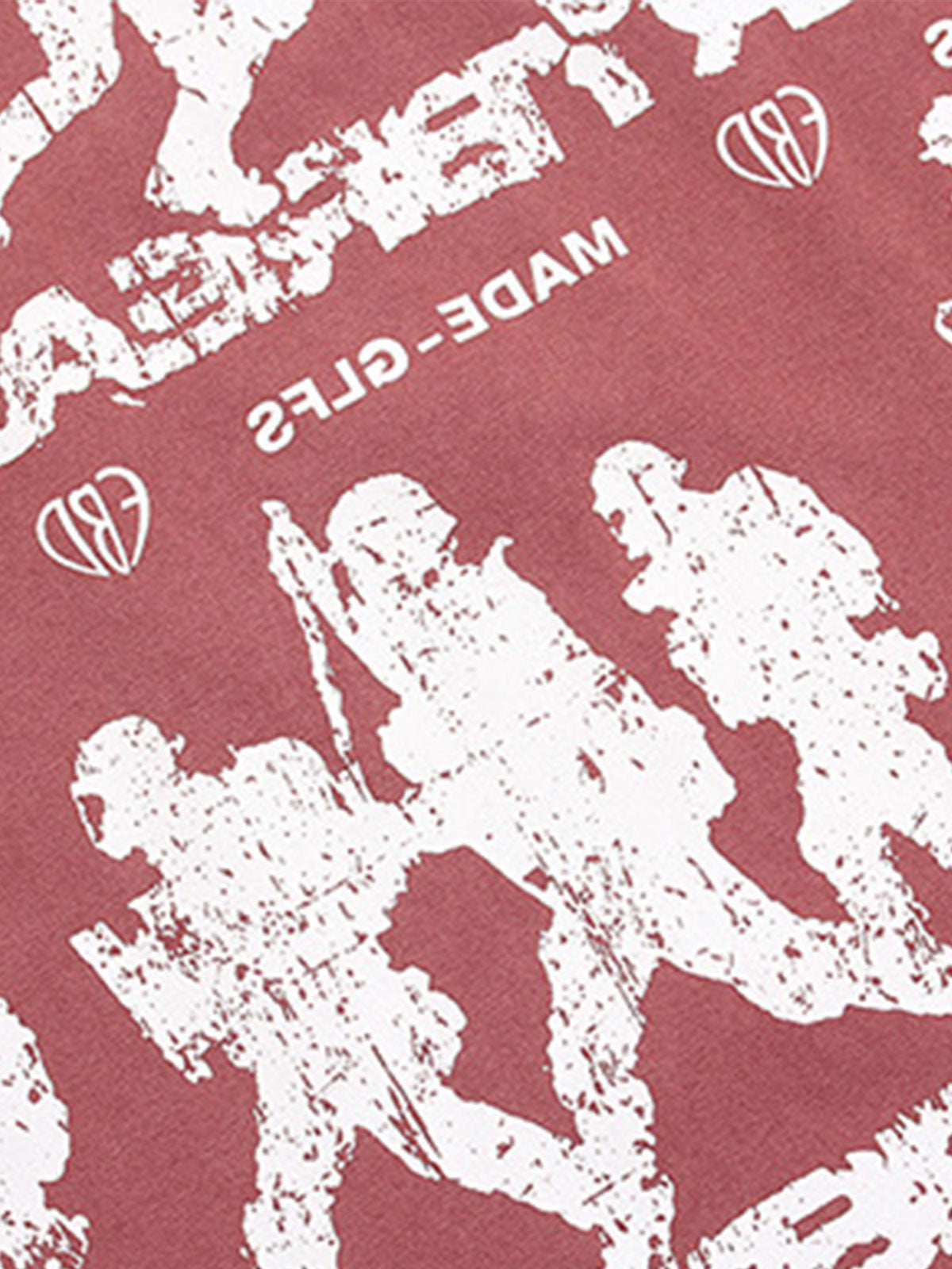 Rock Style Retro Letter Print T-shirt 