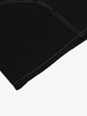 Denim Welt-Embellished Cargo Jorts - 2408 
