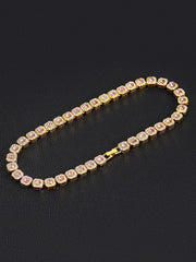 Thesupermade Round Diamond Cuban Necklace 
