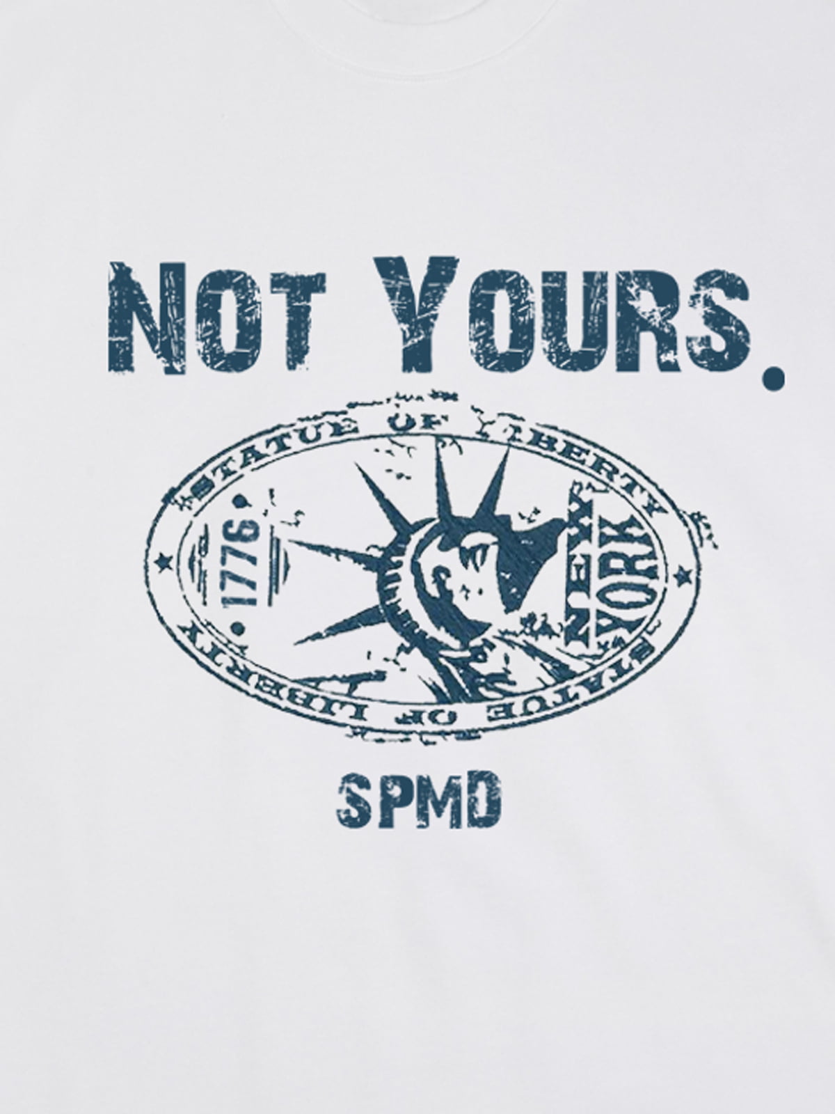 Original Statue Of Liberty Stamp Print T-shirt 