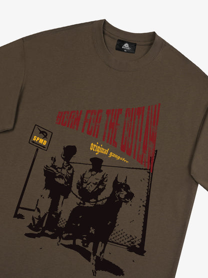 Original “Born for the Outlaw” Graphic Print T-Shirt 