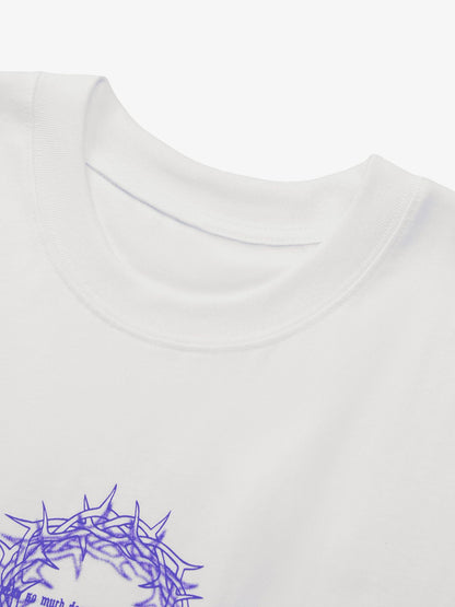 Thesupermade Thorn Ring Retro Font Street Rap Sleeveless Vest 