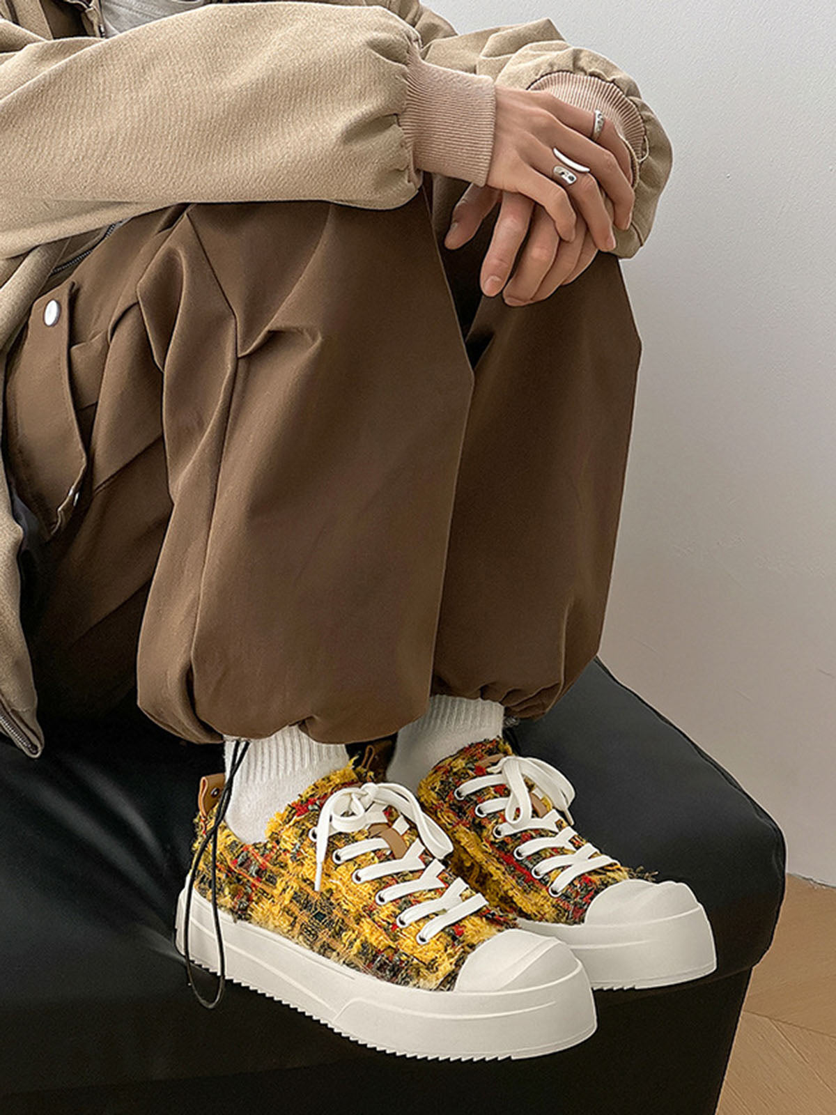 Retro Canvas Irregular Sneakers 