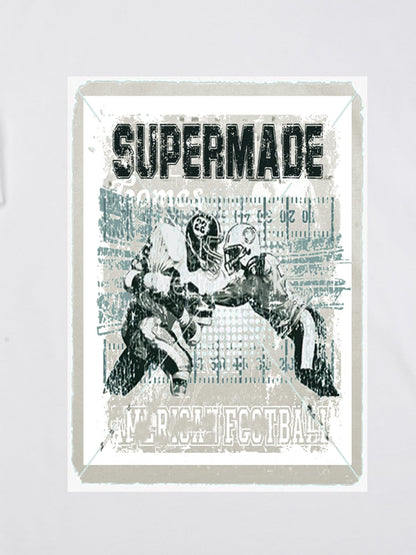 Super Bowl Football Print T-Shirt 