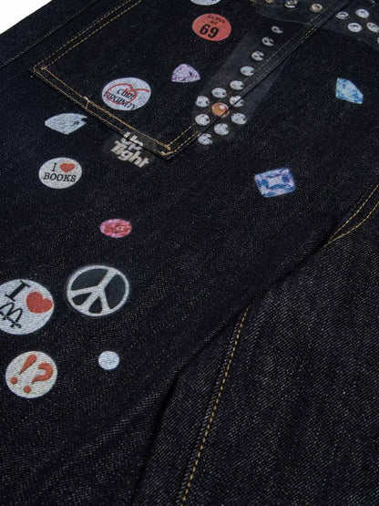 Print RO Style Baggy Jeans 