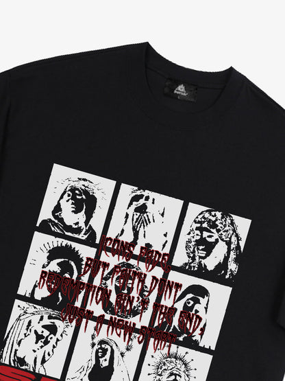 Original Saint Slogan Graphic T-Shirt 