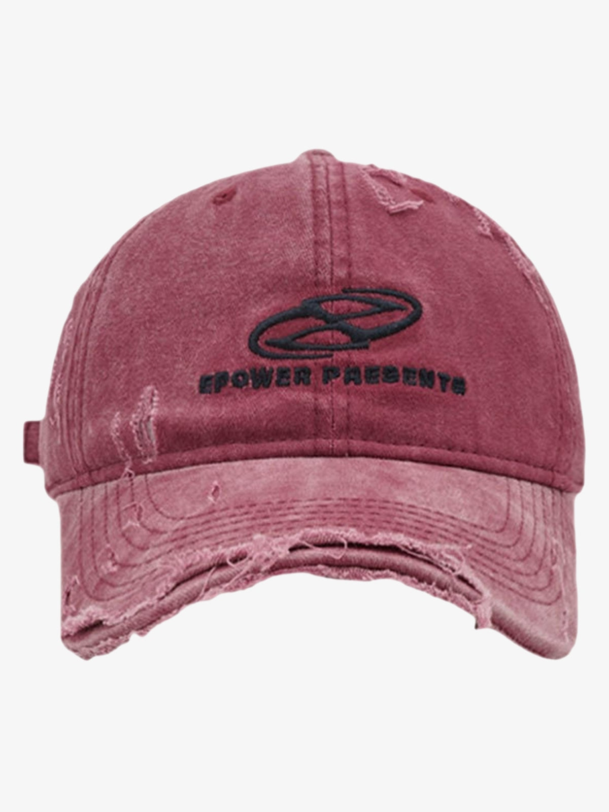Thesupermade Ripped Denim Baseball Cap 2028