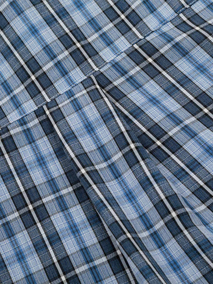 Street Retro Cleanfit Plaid Shirt 