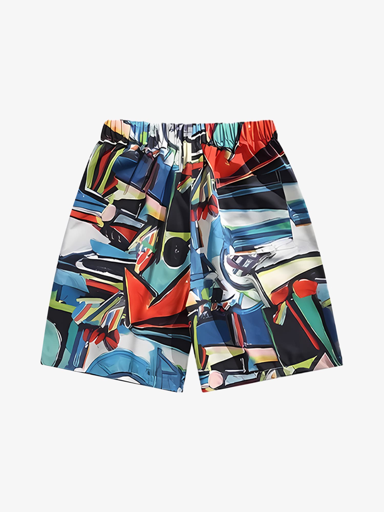 Thesupermade American Retro Fun Print Casual Set 
