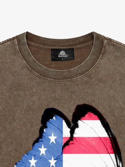 Orginal Street Butterfly Flag Independence Day T-shirt 
