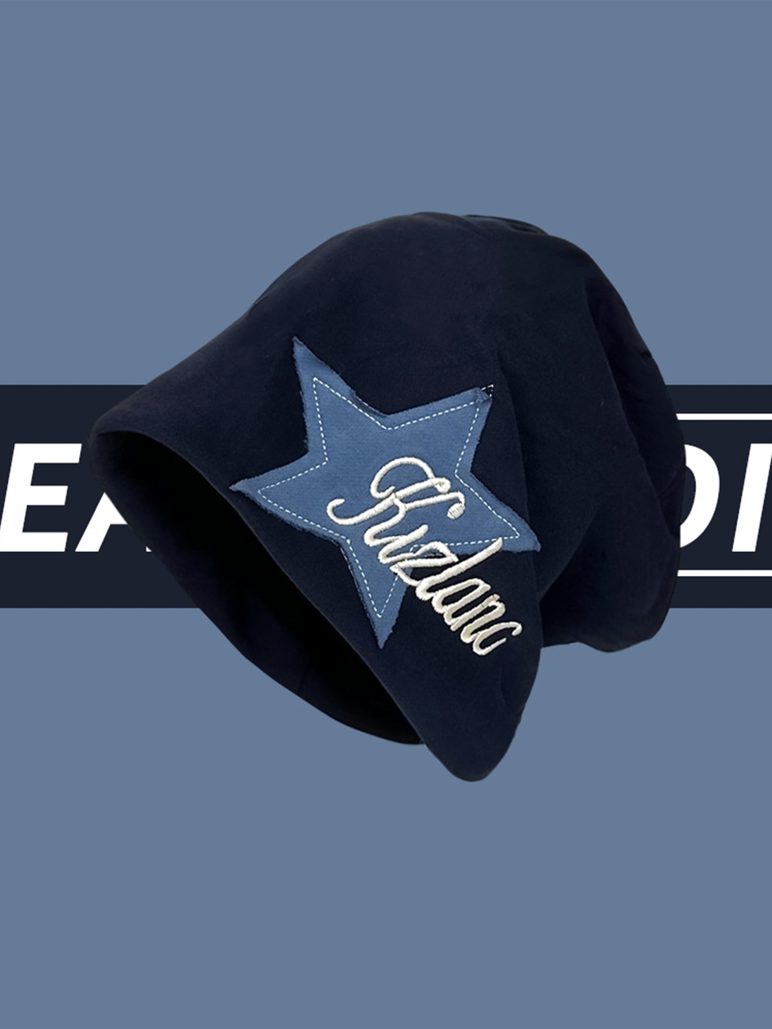 Thesupermade Star Embroidered Wrap Hat - 1703 