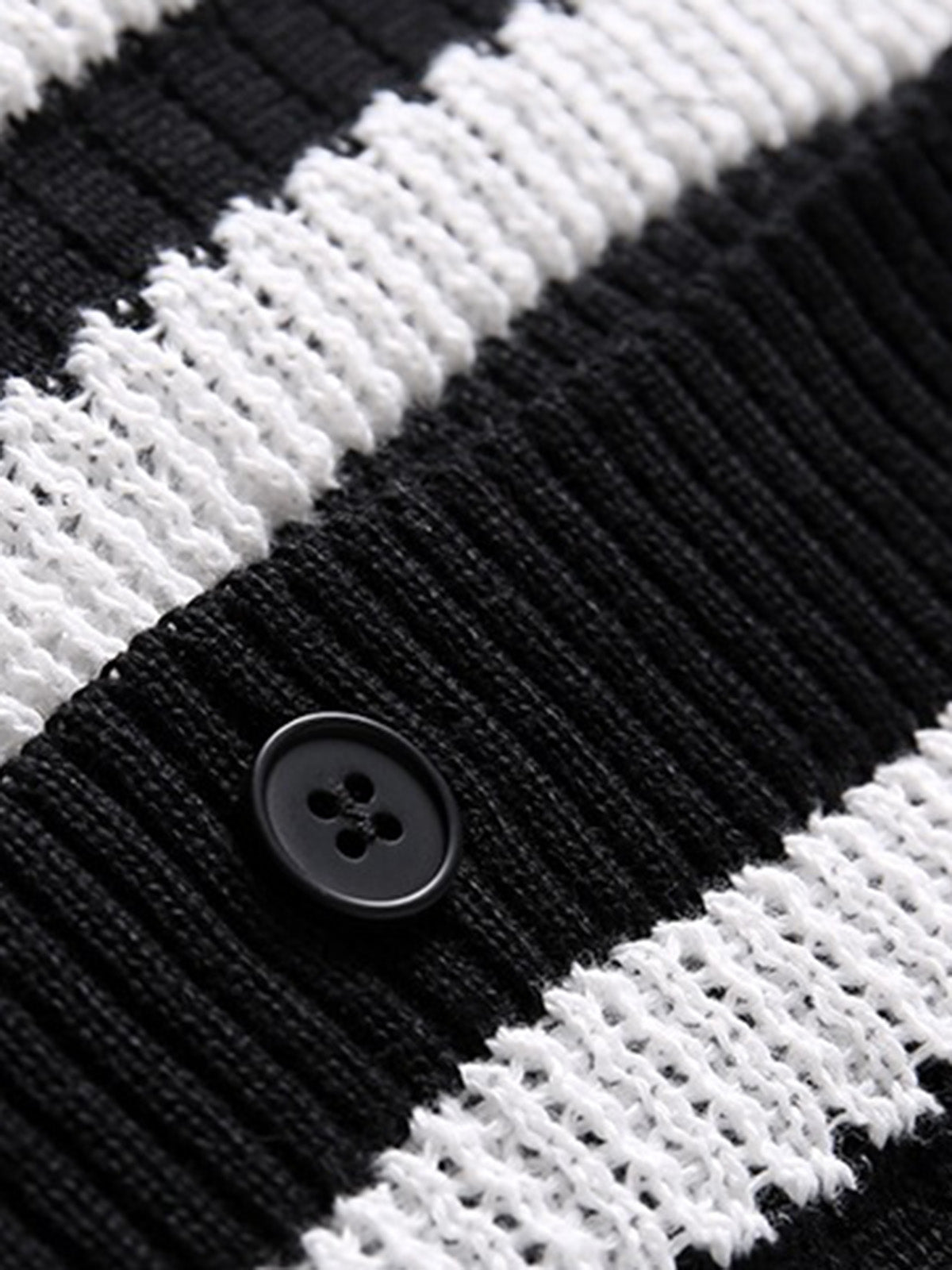 Cleanfit Striped Knit Cardigan Shirt 