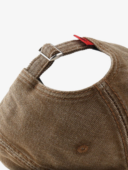 Washed "DIFFERENT GENERATION" Denim Baseball Cap 