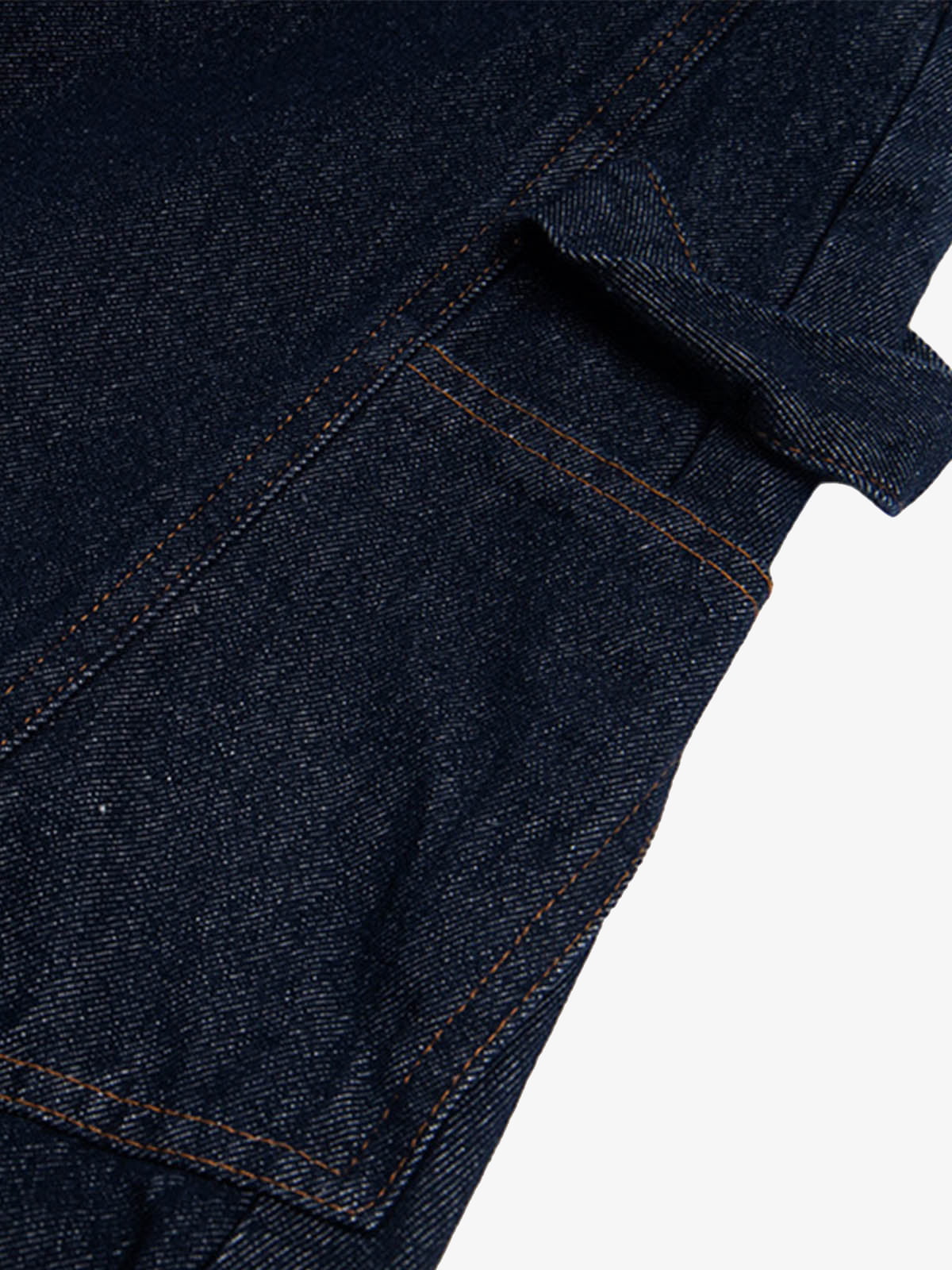 Button Embroidered Barrel Jeans 