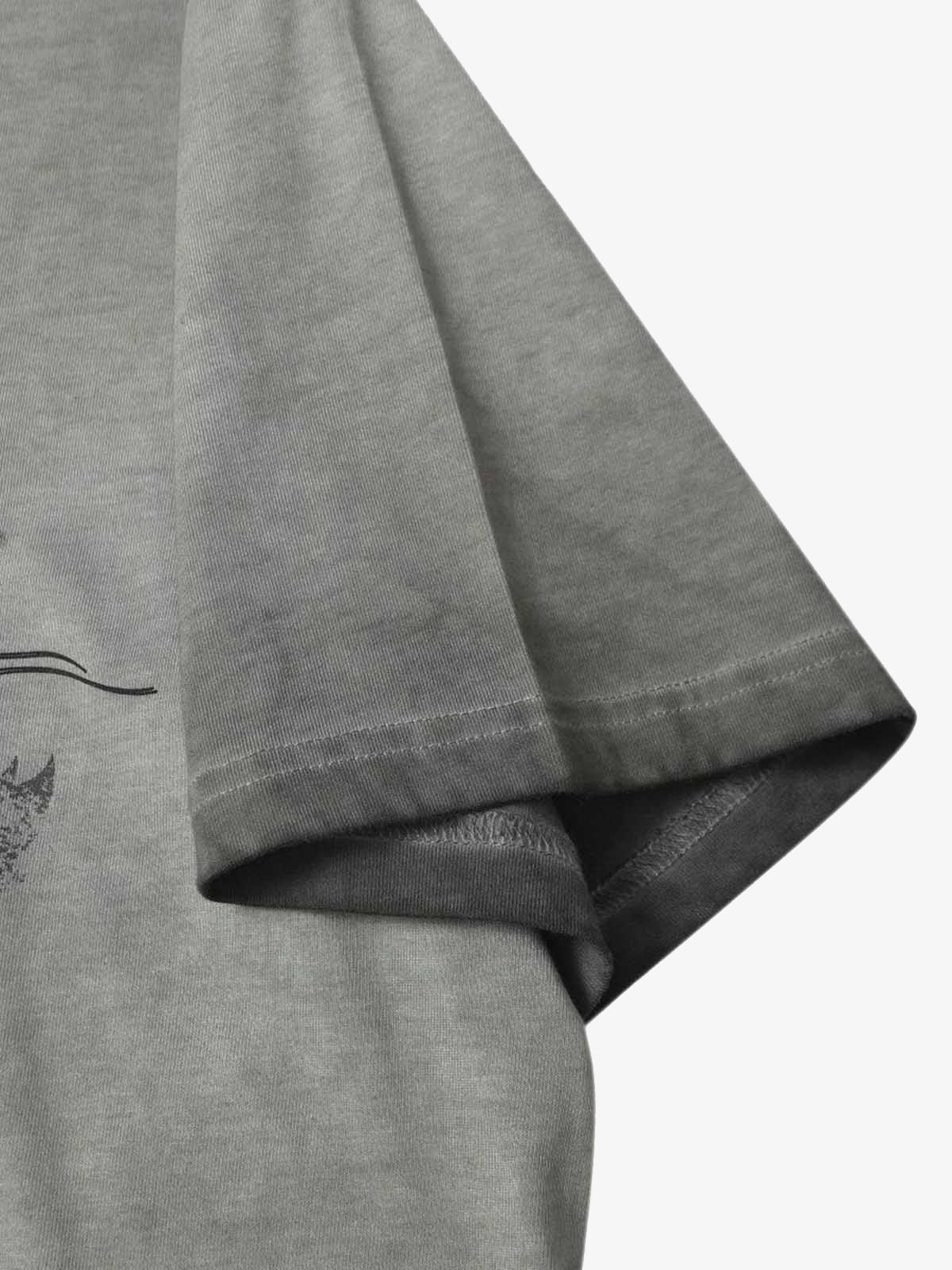 Distressed Batik Graphic T-Shirt 