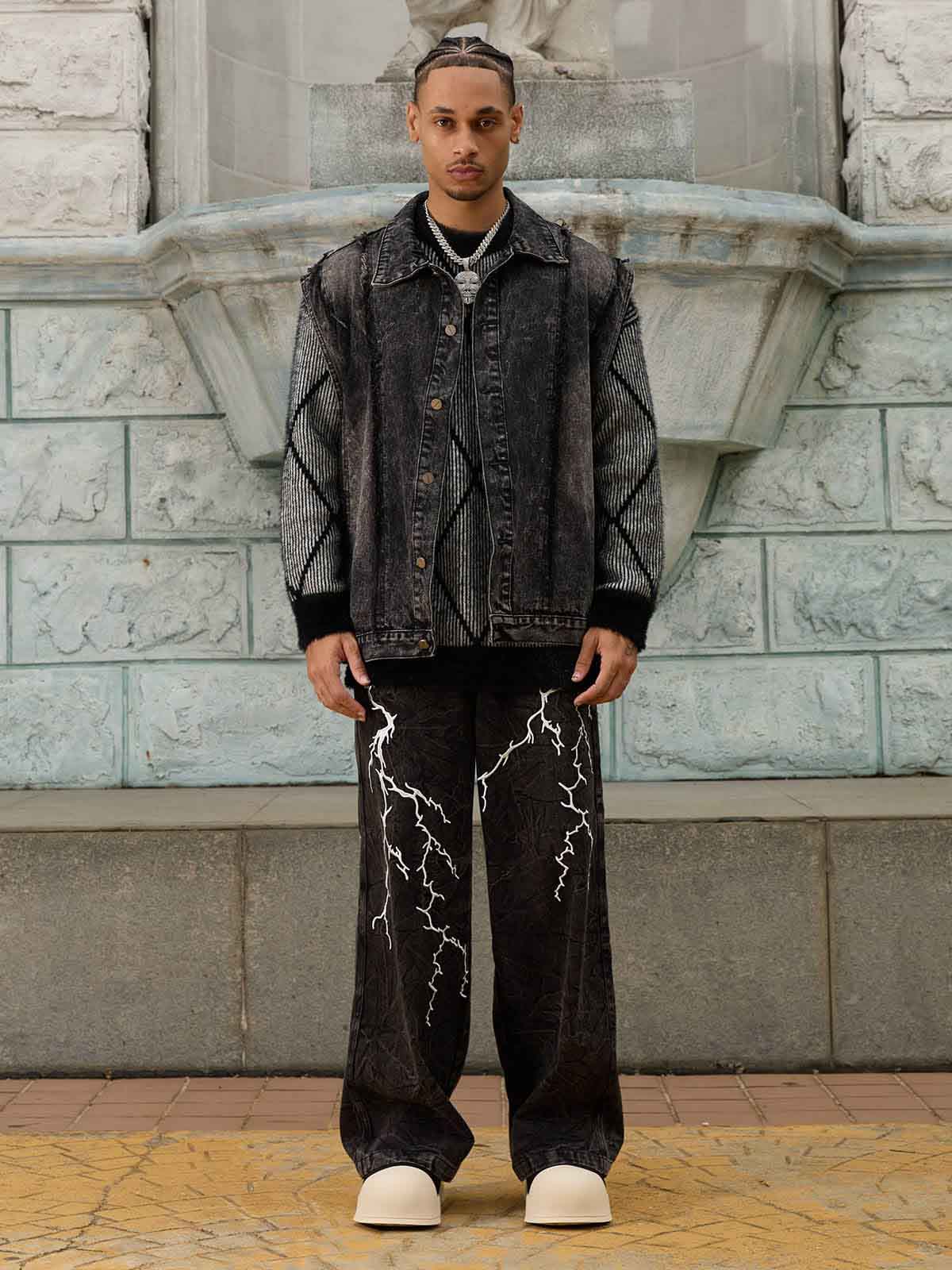 Thesupermade High Street Hip-hop Distressed Washed Jeans - 2185 