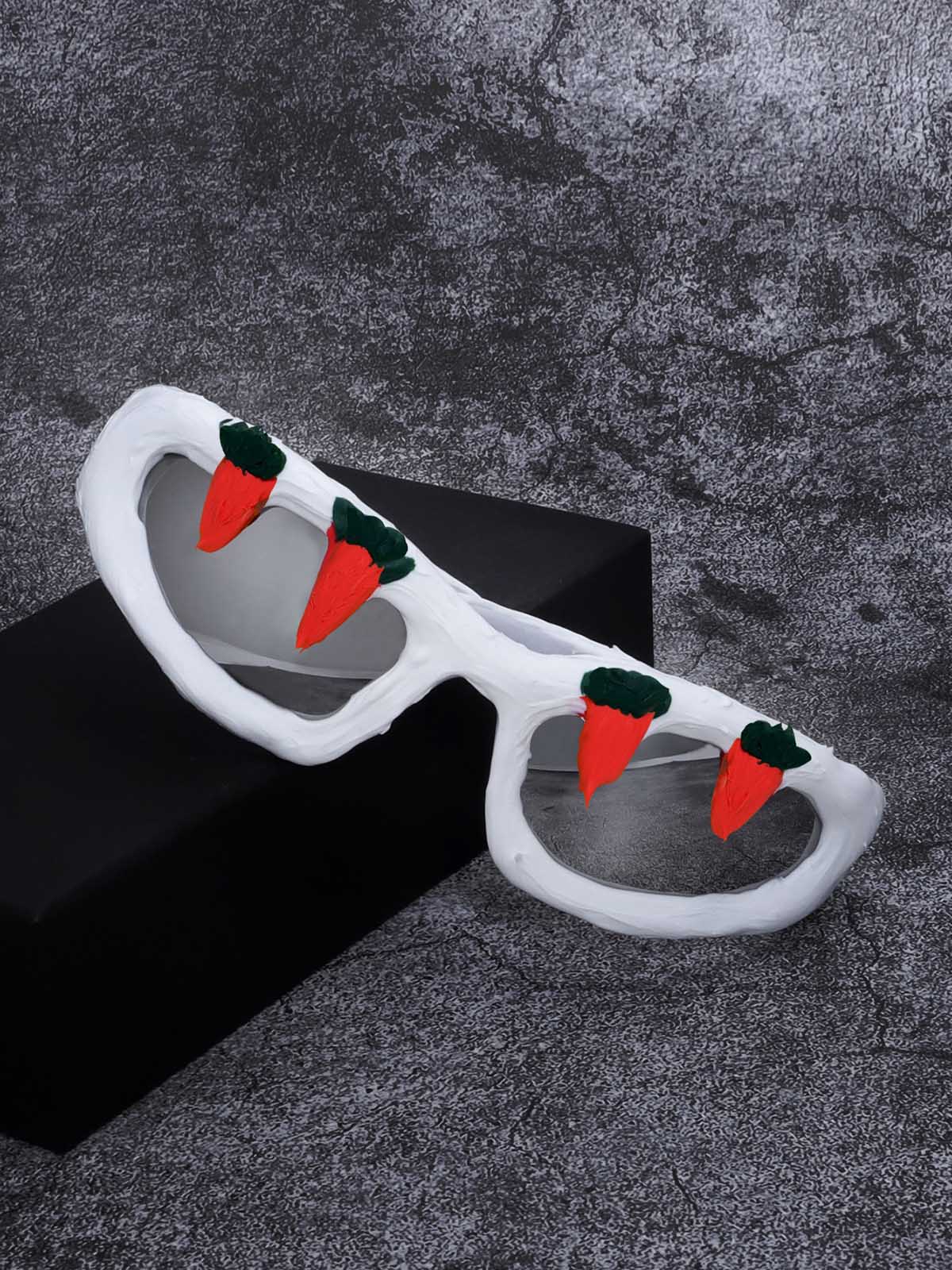 Fun Carrot-Embellished Sunglasses 