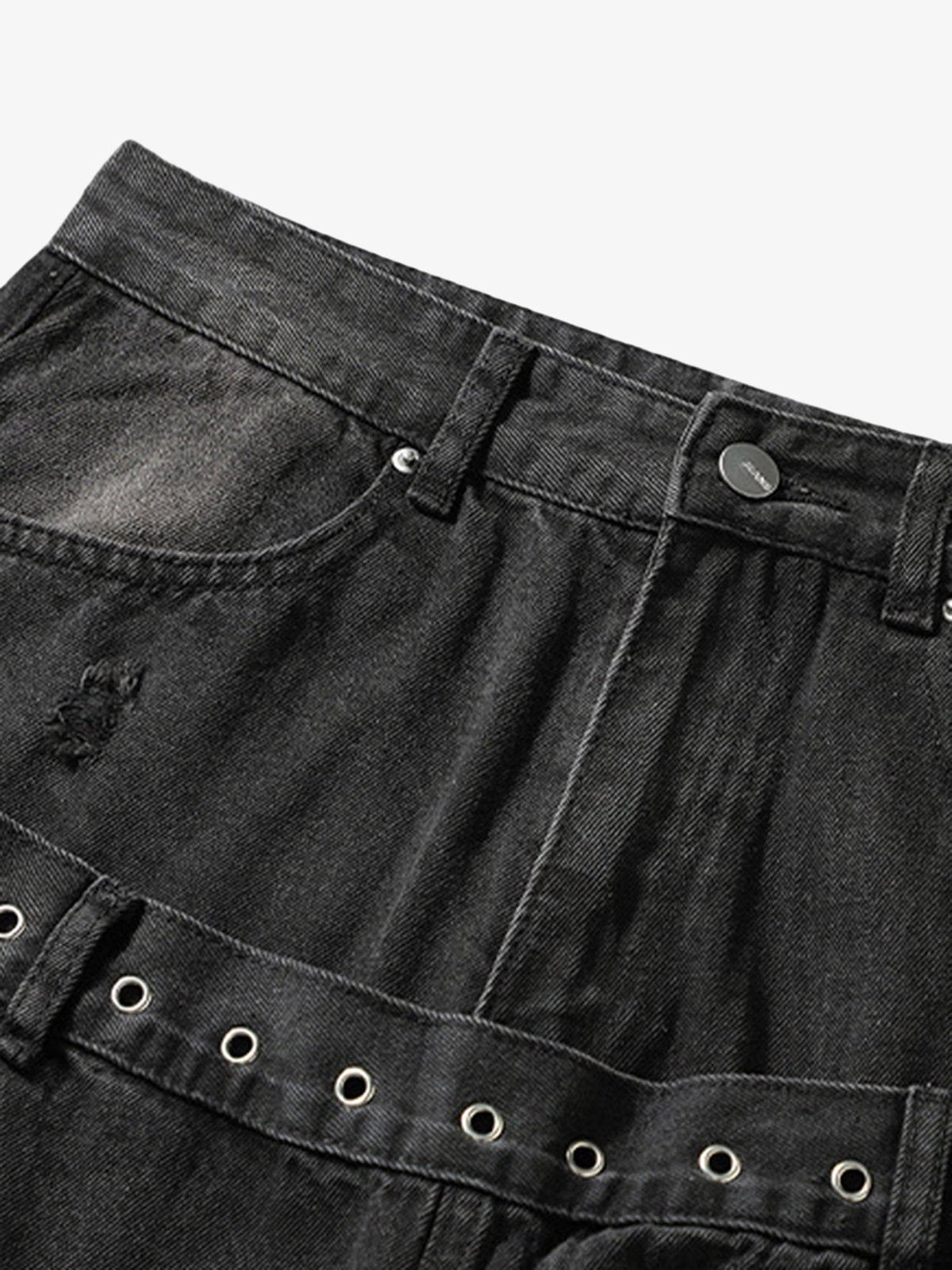 Vintage Washed Distressed Jeans 