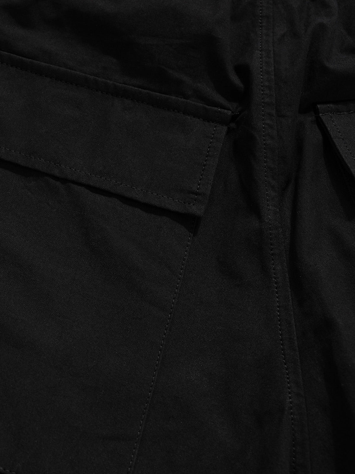 RO Style Multi-Pocket Baggy Flared Pants - 2321 