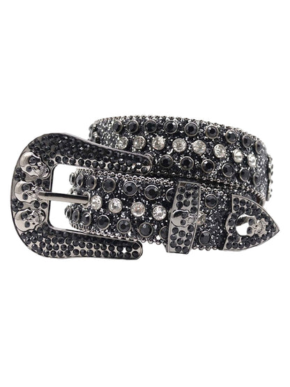 Thesupermade Rhinestone Beaded Belt - 1822 