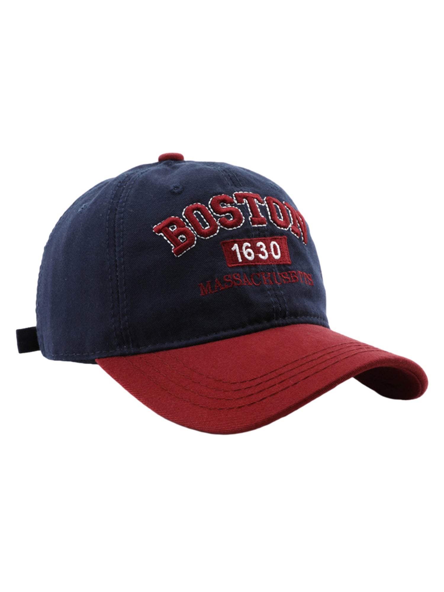 Thesupermade Retro Colorblocked Monogrammed Embroidered Cap