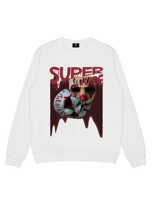 Thesupermade Logo Double Mask Printed Hoodie 