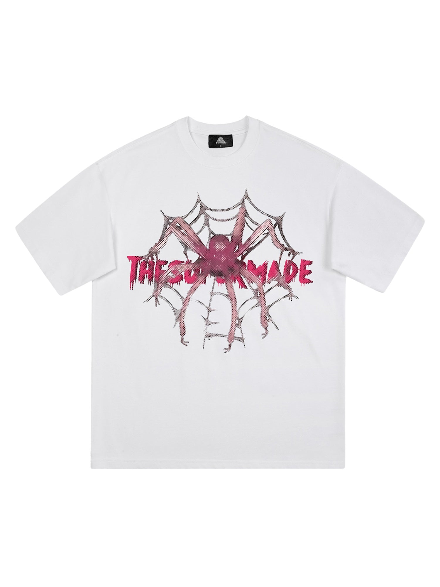 Thesupermade Pink Diamond Spider Hip Hop T-shirt
