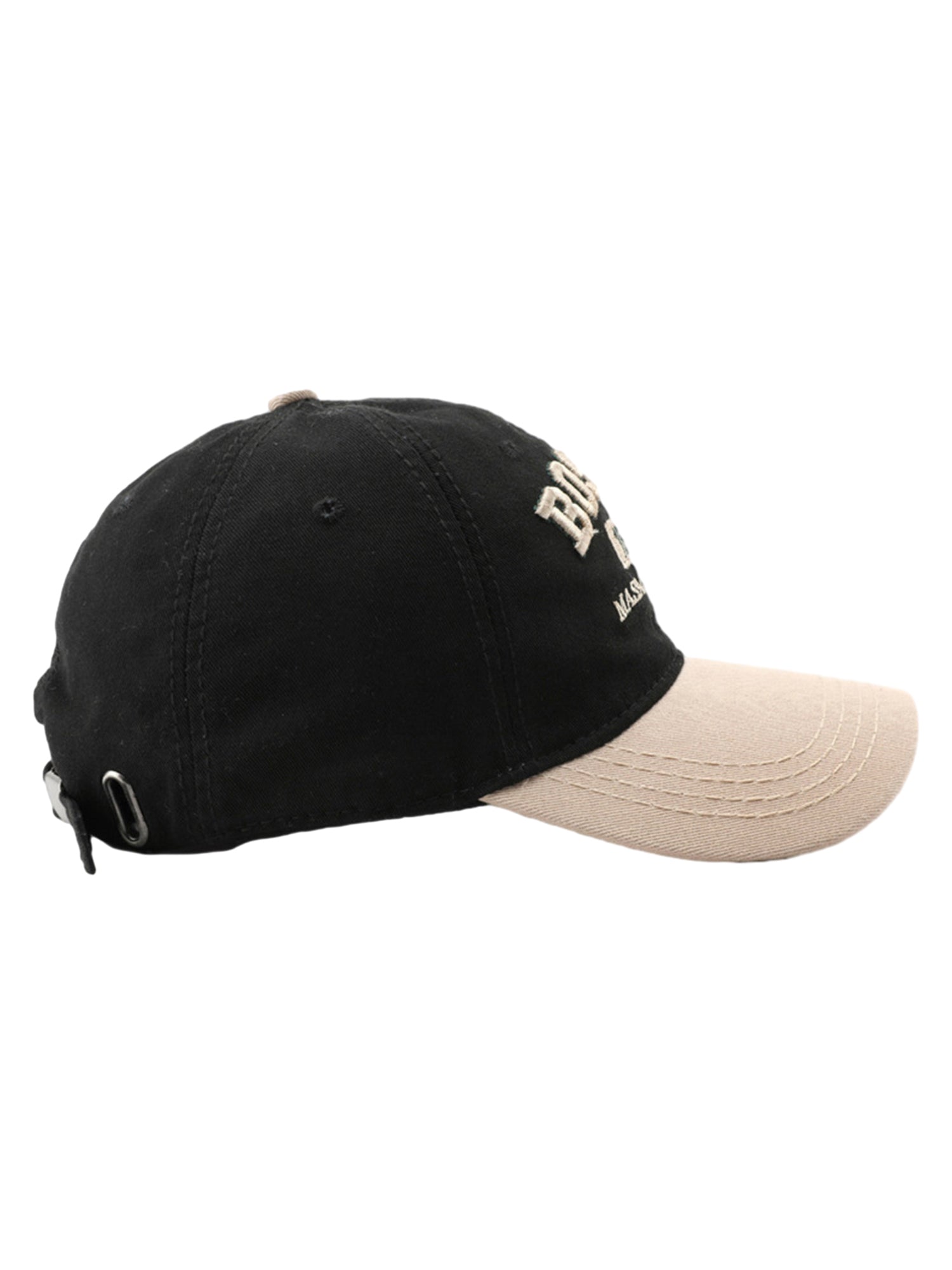 Thesupermade Retro Colorblocked Monogrammed Embroidered Cap