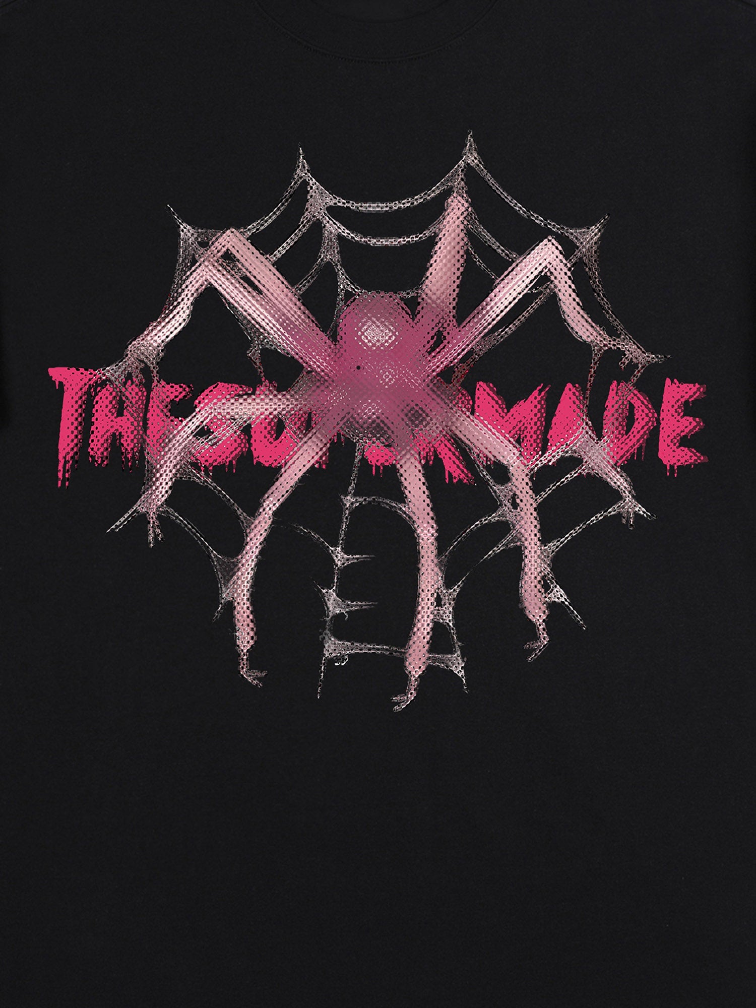 Thesupermade Pink Diamond Spider Hip Hop T-shirt