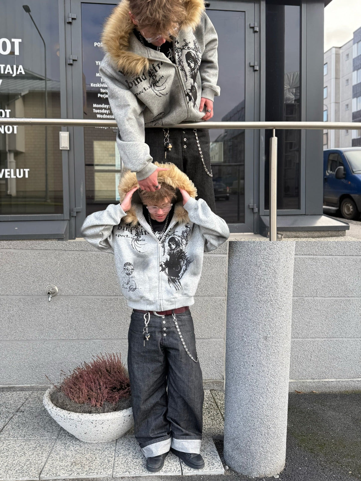 Supermade × Mortemartt Graphic Hooded Jacket- 2279 