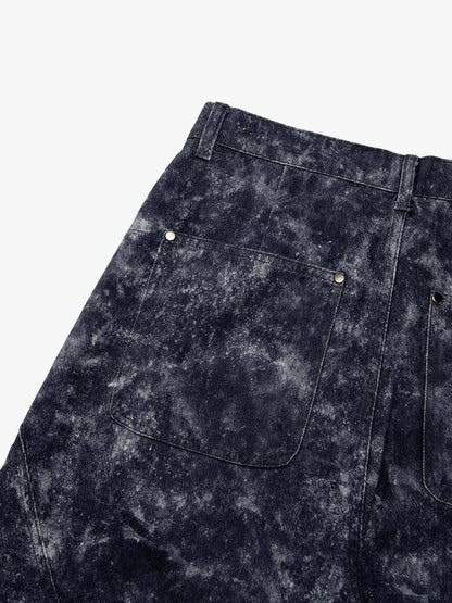 Original Oversized Denim Hoodie And Shorts Set 