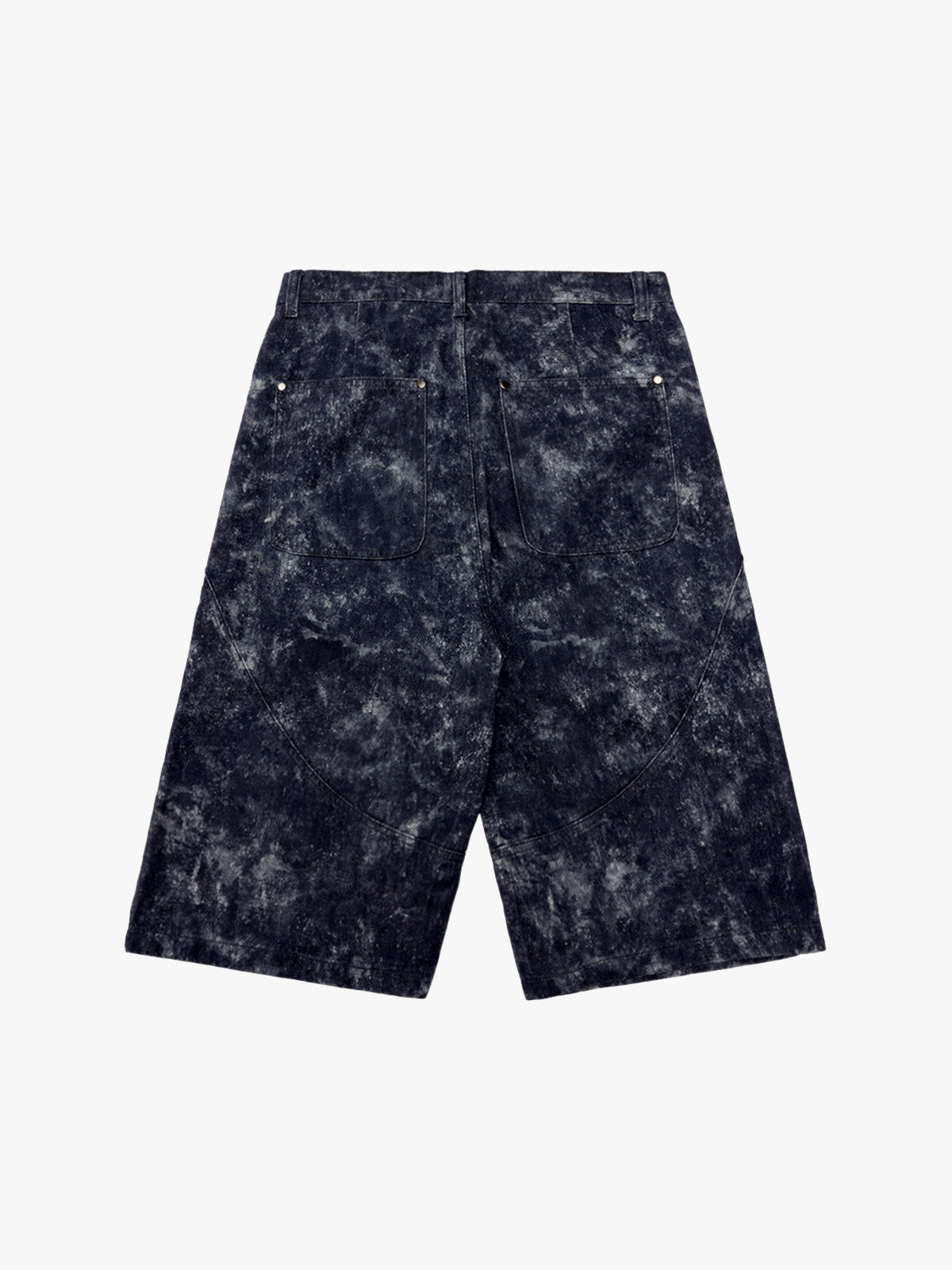 Original Oversized Denim Hoodie And Shorts Set 